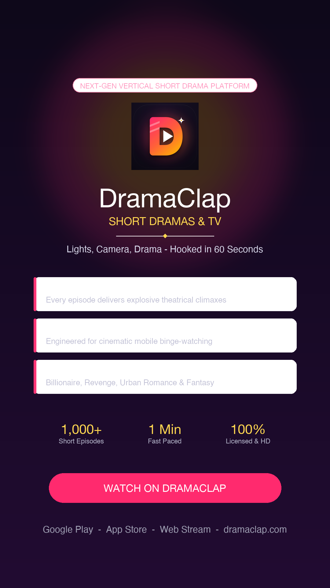 DramaClap short drama app preview